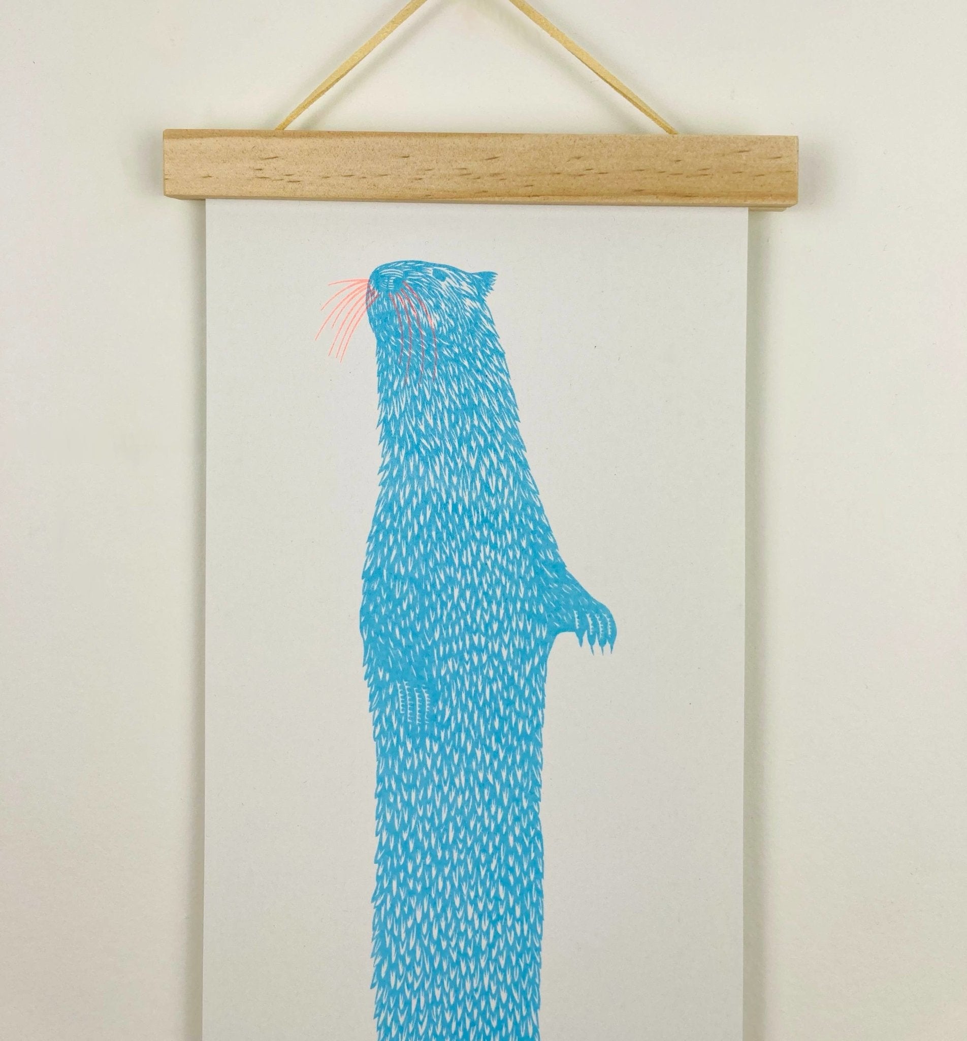 Long Otter Riso Art Print – Sprouts of Bristol