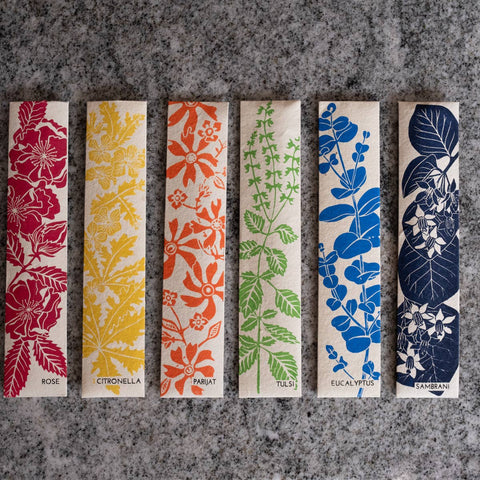 Tulsi (Holy Basil) Fairtrade Incense - Sweet, Woody and Peppery - Sprouts of Bristol