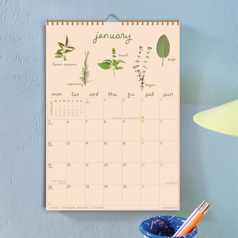 2026 Calendar | Garden Botanicals A4 - Sprouts of Bristol