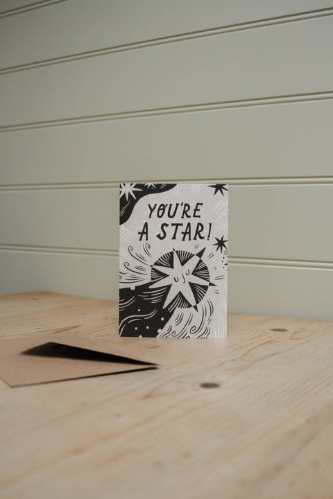 'You're a Star!' Congratulations Greetings Card