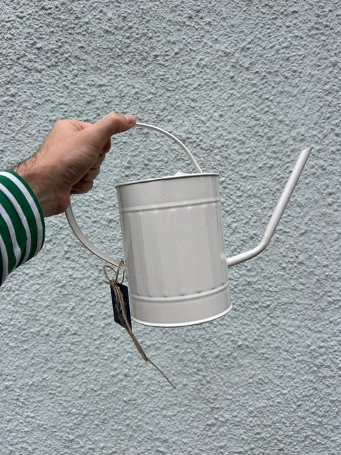 Metal Watering Tall Can – Cream
