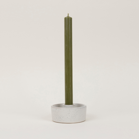 Olive Green 7/8" x 10" Church Dinner Candles