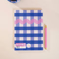 A5 Cobalt Check Notebook - Sprouts of Bristol