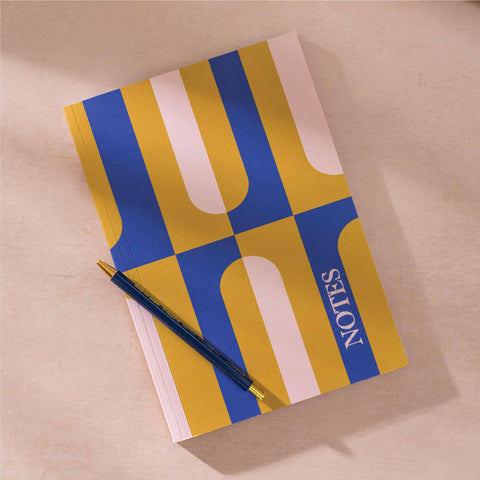 A5 Lay Flat Notebook | Chartreuse Arches | Lined - Sprouts of Bristol