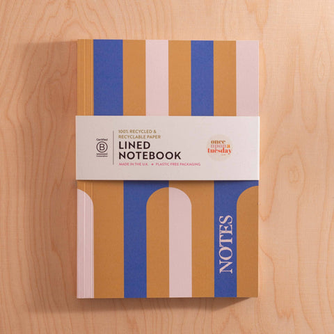 A5 Lay Flat Notebook | Chartreuse Arches | Lined - Sprouts of Bristol