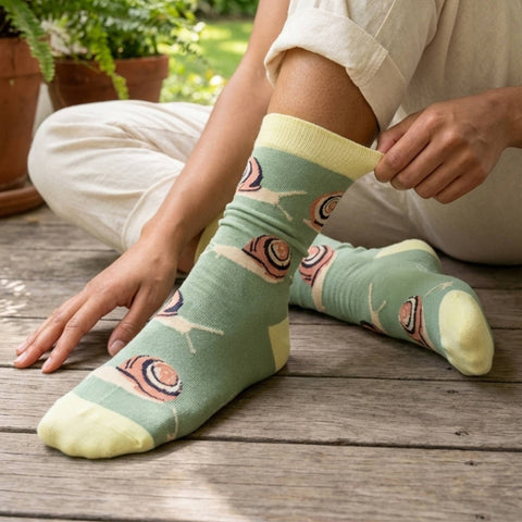 Snail Bamboo Socks