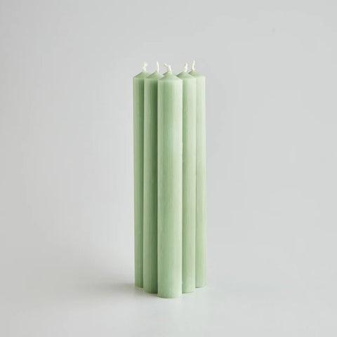 Atlantic Green 7/8" x 10" Church Dinner Candles - Sprouts of Bristol