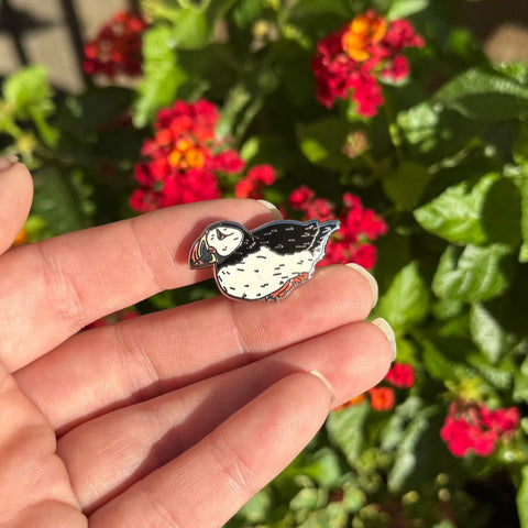 Atlantic Puffin Enamel Pin – Designed by Ferne Creative - Sprouts of Bristol