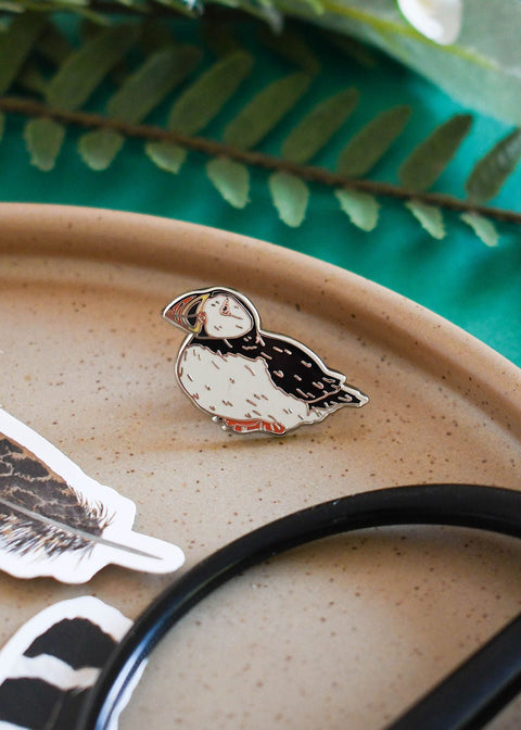Atlantic Puffin Enamel Pin – Designed by Ferne Creative - Sprouts of Bristol