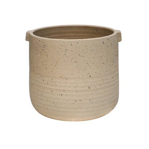 Aurora Terrazzo Handle Planter in Creamy Oat - Sprouts of Bristol