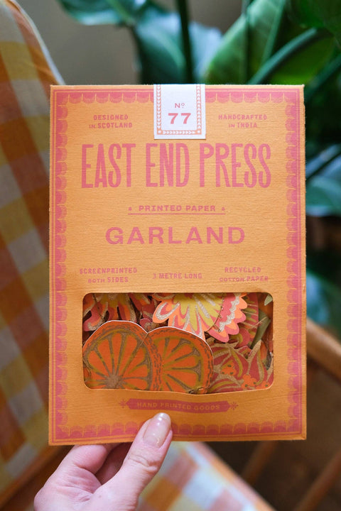 Autumn Blooms Sewn Garland - Sprouts of Bristol