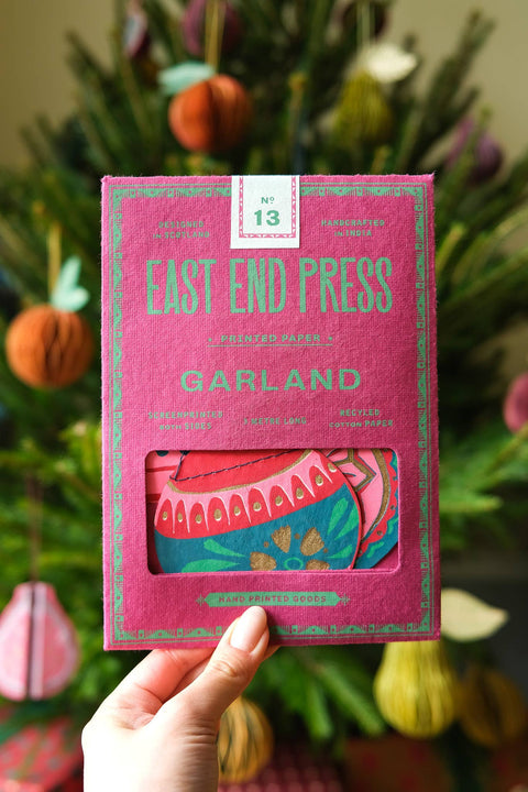 Baubles Sewn Garland - Sprouts of Bristol