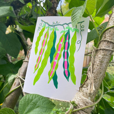 Beans Grow Greetings Card - Sprouts of Bristol
