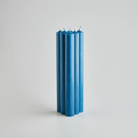 Bedruthan Blue 7/8" x 10" Church Dinner Candles - Sprouts of Bristol