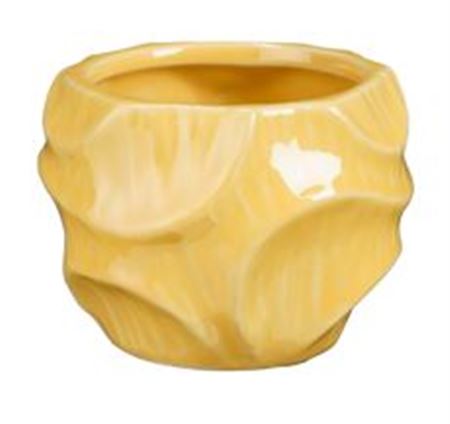 Bianca Ceramic Pot – Yellow - Sprouts of Bristol