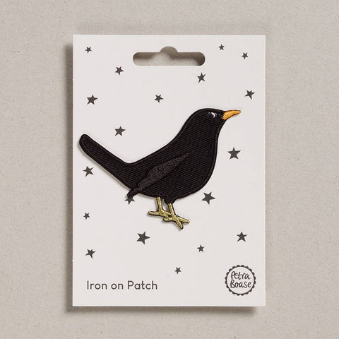 Black Bird Iron on Patch - Sprouts of Bristol