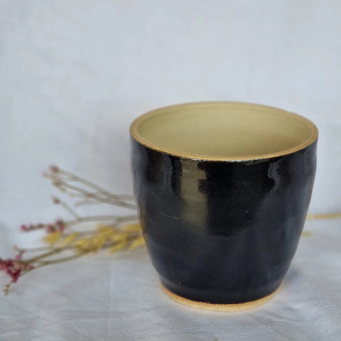 Black & Cream Handmade Ceramic Plant Pot - Sprouts of Bristol