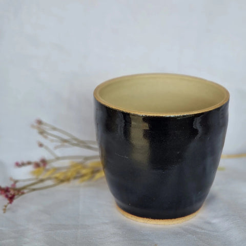 black and cream plant pot Black & Cream Handmade Ceramic Plant Pot – Sprouts of Bristol