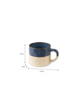 Bladon Half Glazed Mug – Steel Blue Stoneware - Sprouts of Bristol