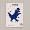 Blue Dinosaur Iron on Patch - Sprouts of Bristol