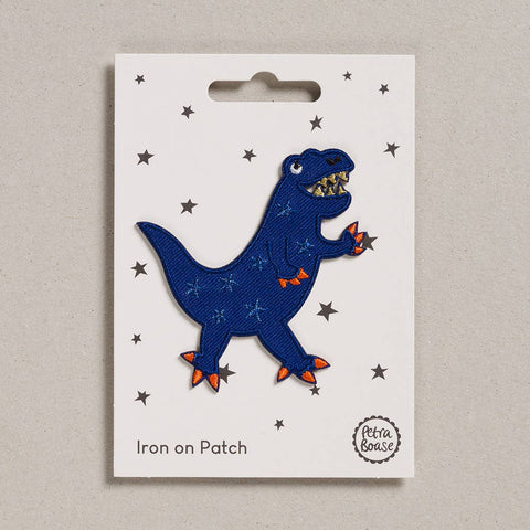 Blue Dinosaur Iron on Patch - Sprouts of Bristol