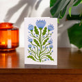 Blue Poppies Botanical Greetings Card - Sprouts of Bristol