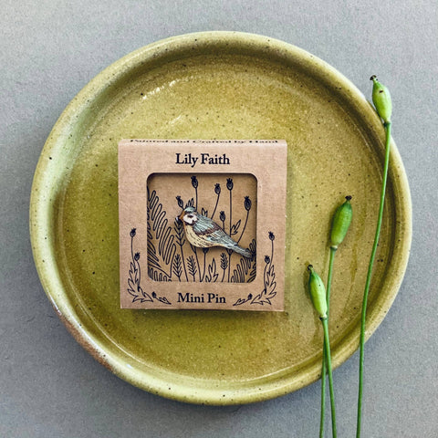 Blue Tit Mini Pin Brooch - Sprouts of Bristol