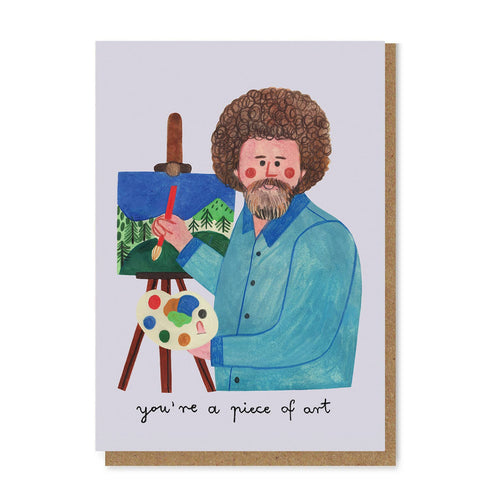 Bob Ross Greetings Card - Sprouts of Bristol