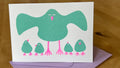 Brood Bird Riso Greetings Card - Sprouts of Bristol