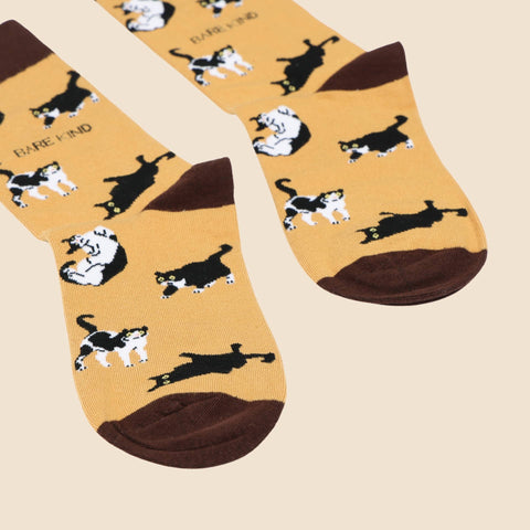 Brown Cats Bamboo Socks - Sprouts of Bristol