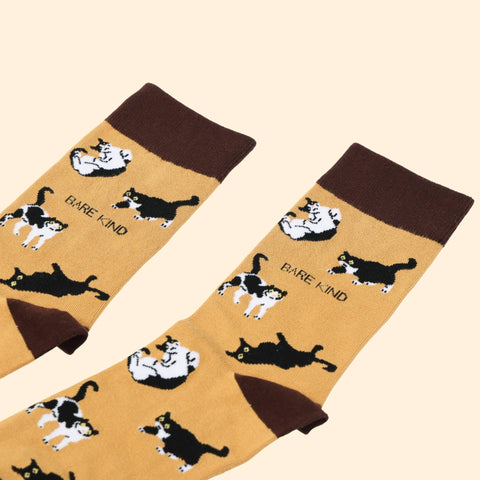 Brown Cats Bamboo Socks - Sprouts of Bristol
