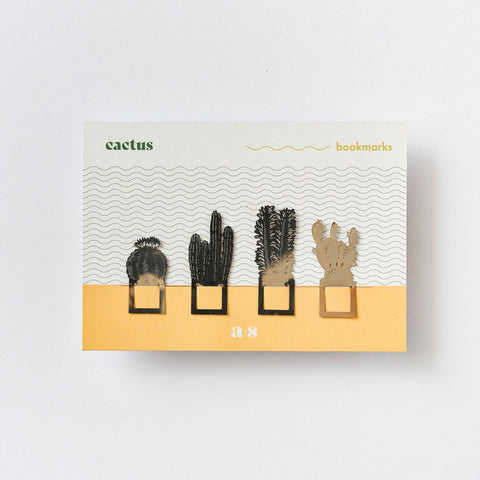Cactus Bookmarks – Set of 4 Metal Page Markers - Sprouts of Bristol