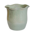Camellia Scalloped Edge Planter – Sage Green - Sprouts of Bristol