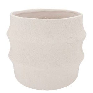 Cascais White Textured Pot - Sprouts of Bristol