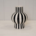 Ceramic Black & White Round Vase - Sprouts of Bristol