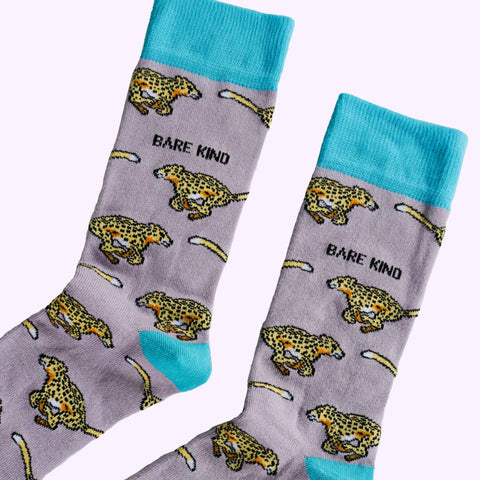 Cheetah Bamboo Socks - Sprouts of Bristol