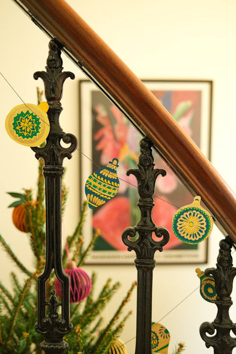 Christmas Ornaments Sewn Garland - Sprouts of Bristol