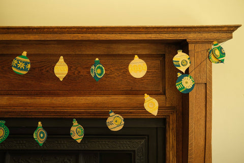Christmas Ornaments Sewn Garland - Sprouts of Bristol