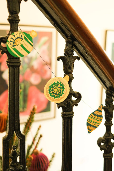 Christmas Ornaments Sewn Garland - Sprouts of Bristol