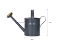 Classic Carbon Black 5L Steel Watering Can - Sprouts of Bristol