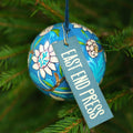 Cobalt Blue Flowers Bauble - Sprouts of Bristol