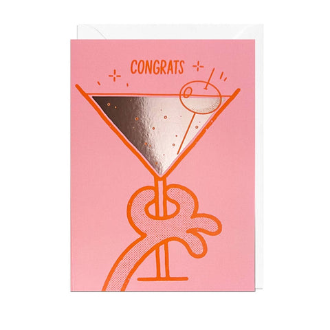 CONGRATS FOIL Greetings Card - Sprouts of Bristol