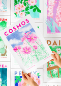 Cosmos Botanical Risograph Print - Sprouts of Bristol