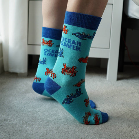 Crab Bamboo Socks - Sprouts of Bristol