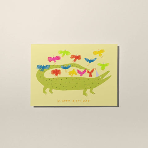 Crocodile Snappy Birthday Card | Animal Kids Birthday Card - Sprouts of Bristol