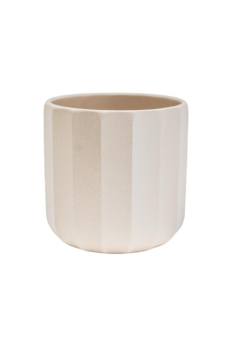 Positano Ivory Geometric Planter