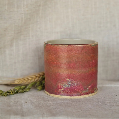 Dark Pink Handmade Ceramic Plant Pot - Sprouts of Bristol