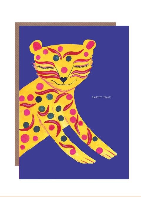 'Decorative Tiger' Birthday Greetings Card - Sprouts of Bristol