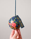 Deep Blue Florals Bauble - Sprouts of Bristol