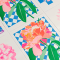 Electric Peony Risograph Print - Sprouts of Bristol